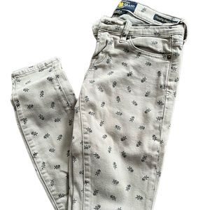LUCKY BRAND CHARLIE SKINNY SKULL PRINT JEANS